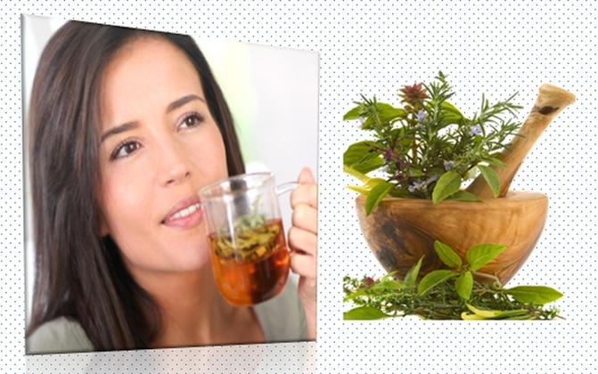 drinking herbal decoction to eliminate parasites
