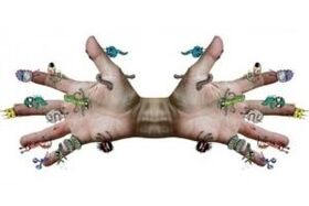microbes parasites on human hands