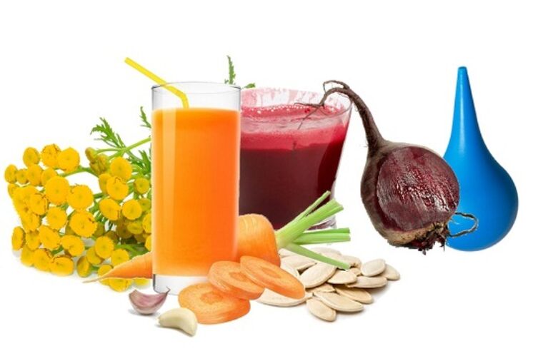 folk remedies for the treatment of parasites in the body