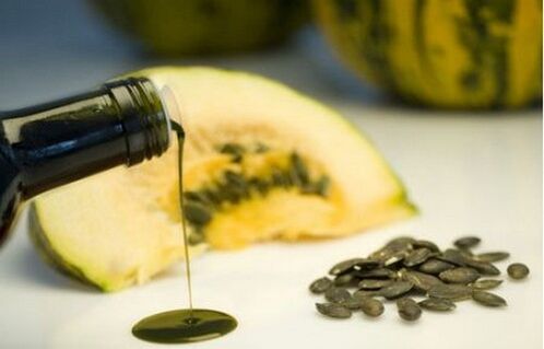 Pumpkin oil to prepare the body for a medicated worm cleanse